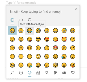 emoji on windows