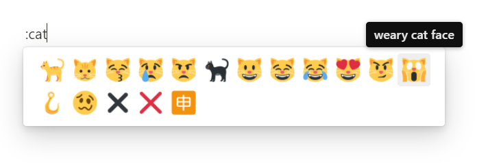 emoji picker