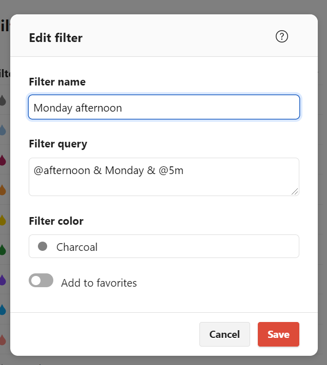 filter task example